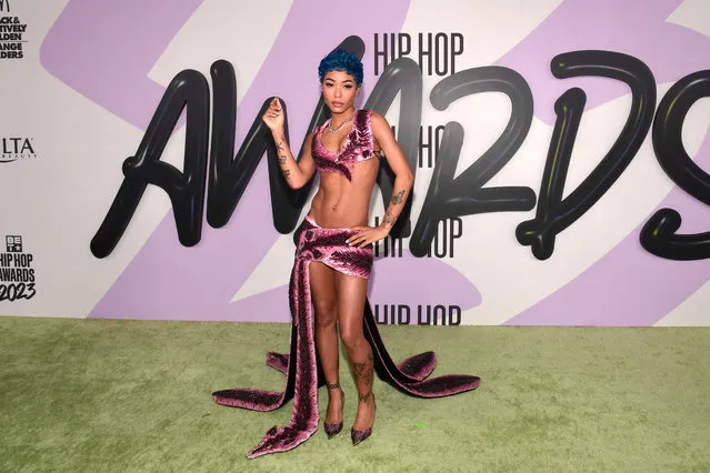 American rapper Coi Leray attends the BET Hip-Hop Awards 2023 on October 03, 2023 in Atlanta, Georgia. (Photo by Marcus Ingram/Getty Images)