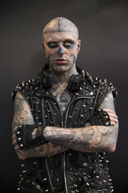 Zombie Boy attends The Great British Tattoo Show at Alexandra Palace on May 24, 2014 in London, England. (Photo by Tristan Fewings/Getty Images for Alexandra Palace)