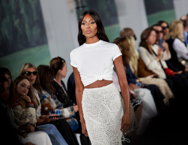 Naomi Campbell on the runway at Ralph Lauren RTW Spring 2025 as part of New York Ready to Wear Fashion Week on September 5, 2024 in East Hampton, New York. (Photo by Lexie Moreland/WWD via Getty Images)