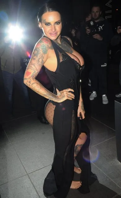 Celebrity UK Big Brother 2017 contestants arriving at their hotel pictured Jemma Lucy on August 25, 2017 in London, England. (Photo by Rex Features/Shutterstock)