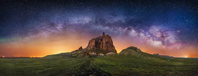 Shiprock in New Mexico. (Photo by Wayne Pinkston/Caters News)