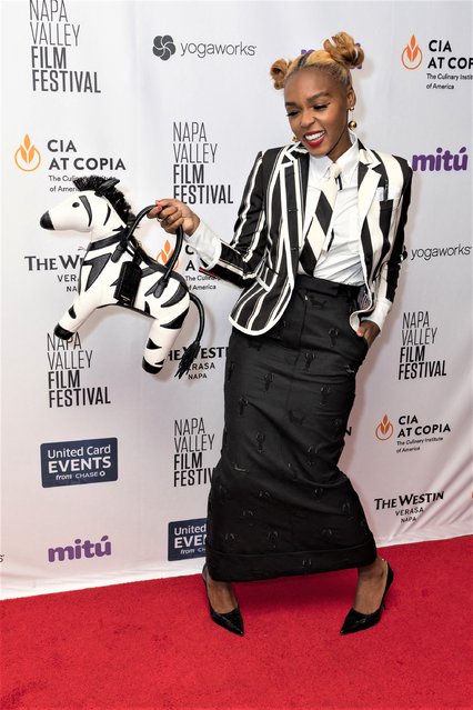 American singer, rapper and actress Janelle Monae of the film “Glass Onion” attends the Napa Valley Film Festival's NVFF 2022 film, food and wine showcase at The CIA at Copia (The Culinary Institute of America) on November 13, 2022 in Napa, California. (Photo by Picture Happy Photos/imageSPACE)