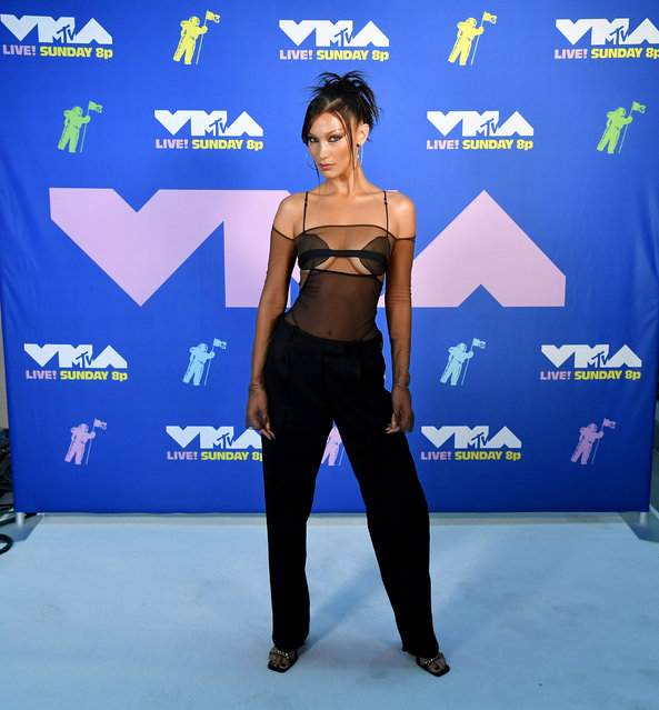 Bella Hadid attends the 2020 MTV Video Music Awards, broadcast on Sunday, August 30, 2020 in New York City. (Photo by Jeff Kravitz/MTV VMAs 2020/Getty Images for MTV)
