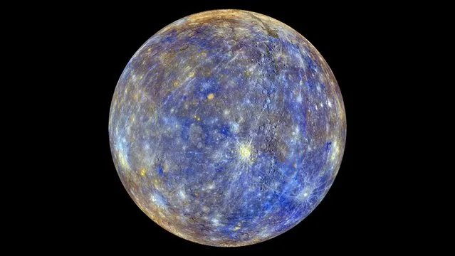 Mercury is pictured in this undated NASA handout photo obtained by Reuters February 22, 2013. (Photo by Reuters/NASA/Johns Hopkins University Applied Physics Laboratory/Carnegie Institution of Washington)