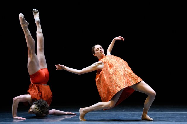Dancers perform 'Seven Days' by Australian choreographer Stephanie Lake during a dress rehearsal for The Australian Ballet’s Prism at the Sydney Opera House in Sydney, Australia, 06 November 2025. (Photo by Dan Himbrechts/EPA)