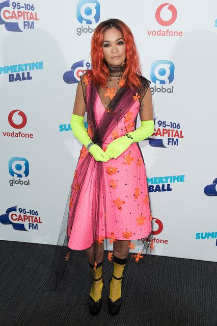 Rita Ora attends the Capital Summertime Ball 2018 at Wembley Stadium on June 9, 2018 in London, England. (Photo by Jeff Spicer/Getty Images)