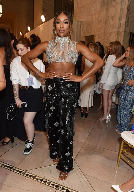 American actress Ego Nwodim at the Patbo Spring 2024 Ready To Wear Runway Show at Eleven Madison Park on September 9, 2023 in New York, New York. (Photo by Gilbert Flores/WWD via Getty Images)