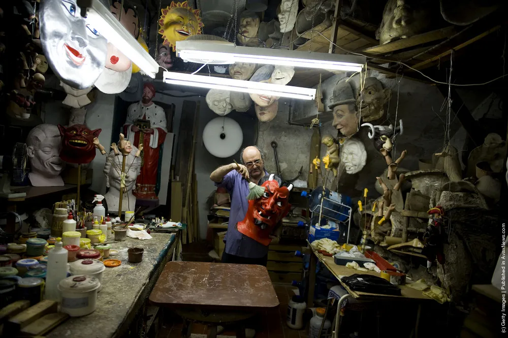Barcelona Shop Specialises In The Production Of Catalan Festival Masks