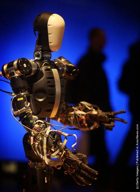 Life-size humanoid robot BERTI (Bristol EluMotion Robotic Torso number 1 or RT-1)