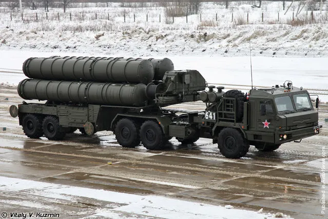 S-400 Triumf air defence system transporter erector launcher