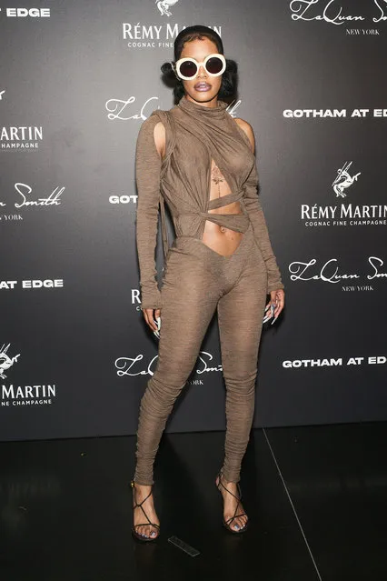 American singer-songwriter Teyana Taylor at  LaQuan Smith's Met Gala 2022 afterparty on May 2, 2022 in Manhattan, New York. (Photo by Mike Vitelli/BFA.com)