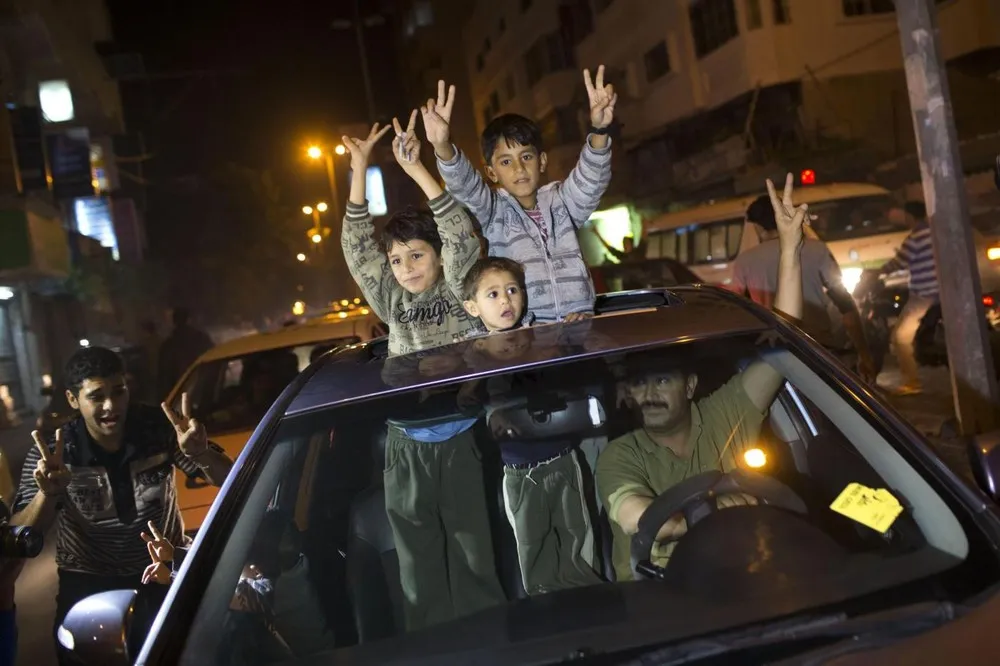 Gaza Residents Celebrate Israel-Hamas Ceasefire
