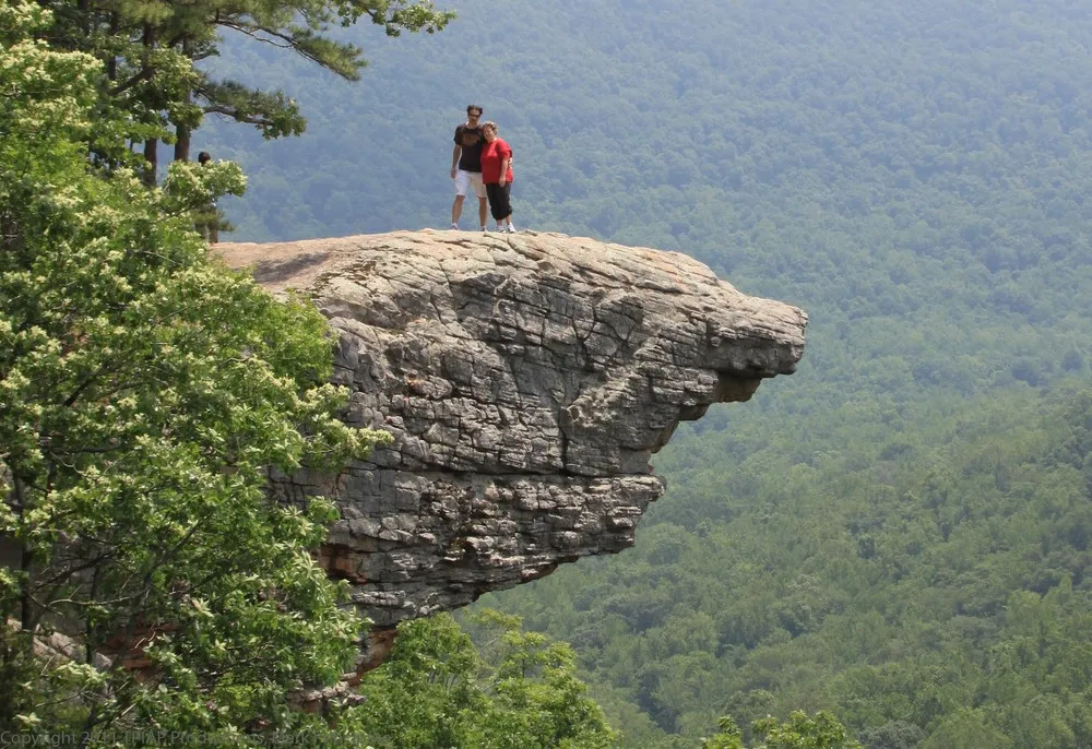 Hawksbill Crag in the Ozark National Forest