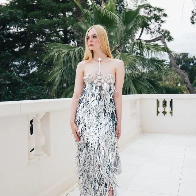 American actress Elle Fanning struck a pose at the Cannes Film Festival in a jaw-dropping Paco Rabanne gown in the last decade of May 2023. (Photo by Elle Fanning/Instagram)