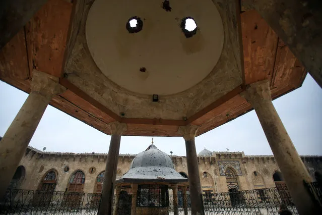 A view shows part of Aleppo's Umayyad mosque, Syria January 31, 2017. (Photo by Ali Hashisho/Reuters)