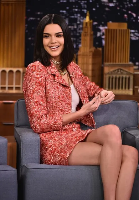 Kendall Jenner Visits “The Tonight Show Starring Jimmy Fallon” at Rockefeller Center on February 14, 2017 in New York City. (Photo by Theo Wargo/Getty Images For NBC)