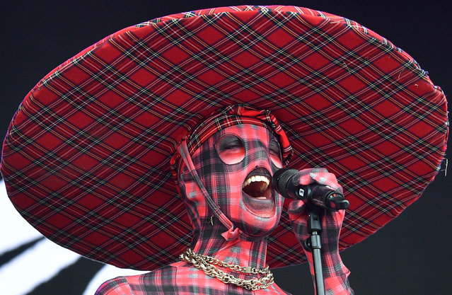 Lynks performs on the Park stage during day three of Glastonbury Festival 2024 at Worthy Farm, Pilton on June 28, 2024 in Glastonbury, England. Founded by Michael Eavis in 1970, Glastonbury Festival features around 3,000 performances across over 80 stages. Renowned for its vibrant atmosphere and iconic Pyramid Stage, the festival offers a diverse lineup of music and arts, embodying a spirit of community, creativity, and environmental consciousness. (Photo by Jim Dyson/Redferns)