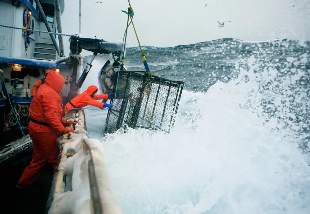 Daily Life of Fishermen on Alaska's Bering Sea