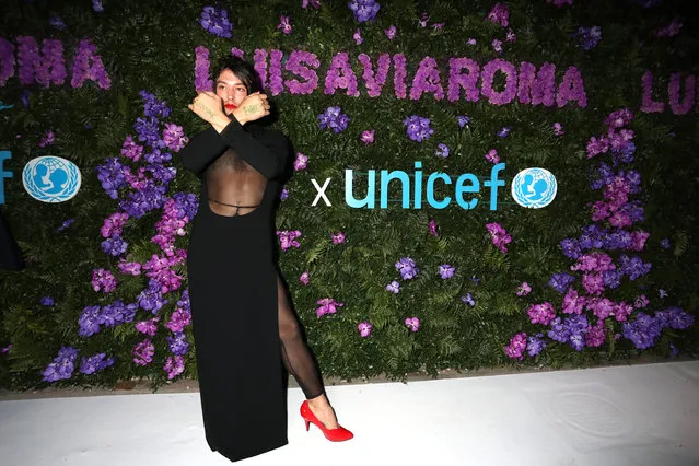American actor Ezra Miller attends the photocall at the LuisaViaRoma for Unicef event at La Certosa di San Giacomo on August 29, 2020 in Capri, Italy. (Photo by Elisabetta Villa/Getty Images for Luisa Via Roma)