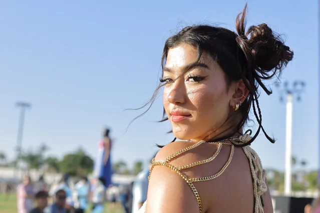 Festivalgoer attends he 2022 Coachella Valley Music And Arts Festivalon April 15, 2022 in Indio, California. (Photo by Amy Sussman/Getty Images for Coachella)
