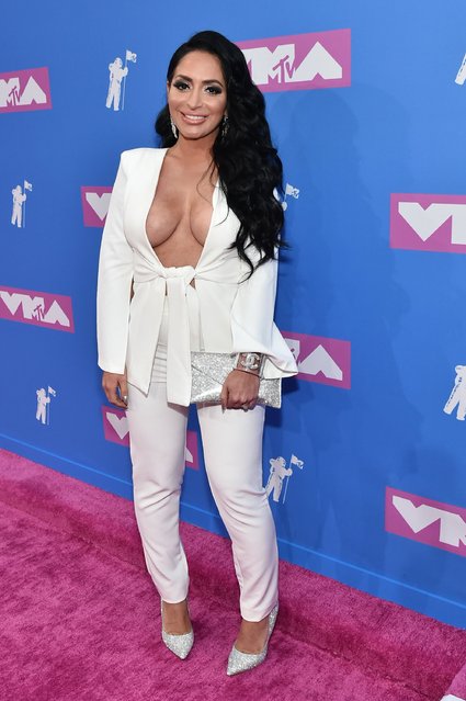 Angelina Pivarnick attends the 2018 MTV Video Music Awards at Radio City Music Hall on August 20, 2018 in New York City. (Photo by Mike Coppola/Getty Images for MTV)