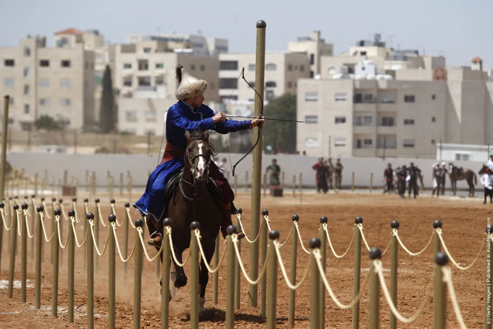 Traditional Horseback Archers Compete In Amman