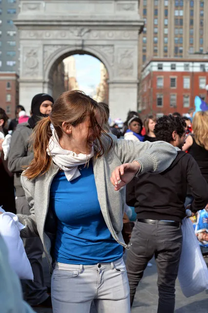 International Pillow Fight Day 2014 in Washington, on April 5, 2014. (Photo by Rich L. Wang)