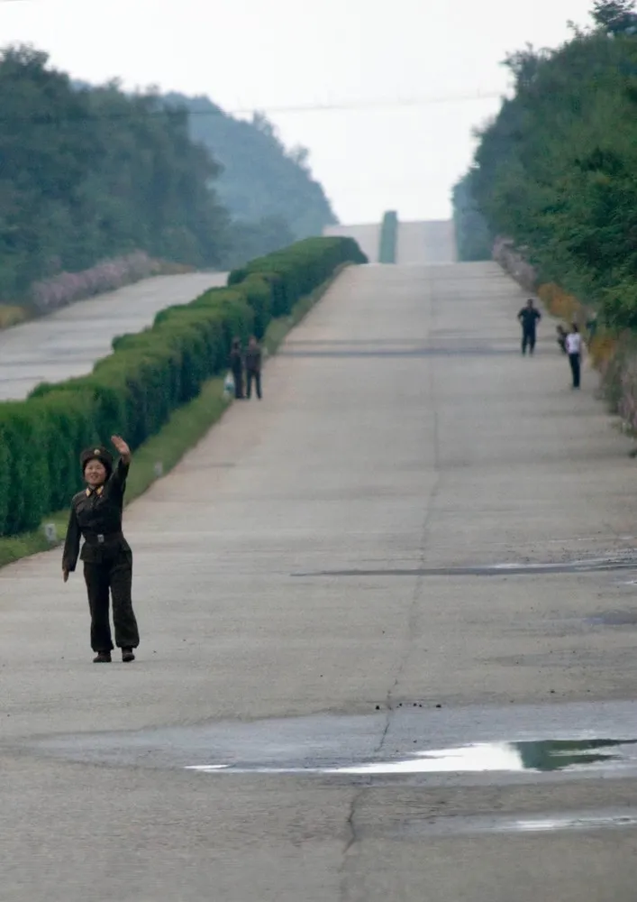 Highway in North Korea