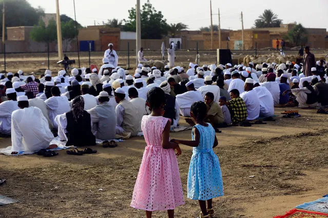 People gather to pray during Eid al-Adha festival in Khartoum, Sudan September 12, 2016. (Photo by Mohamed Nureldin Abdallah/Reuters)