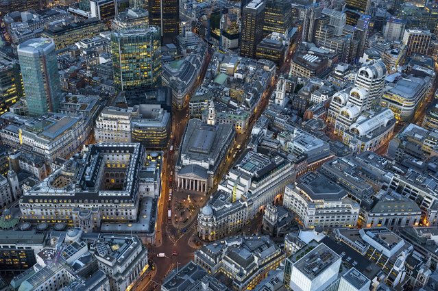 The Square Mile is still a centre of global commerce in the 21st century. (Photo by Jeffrey Milstein/Rex Features/Shutterstock)