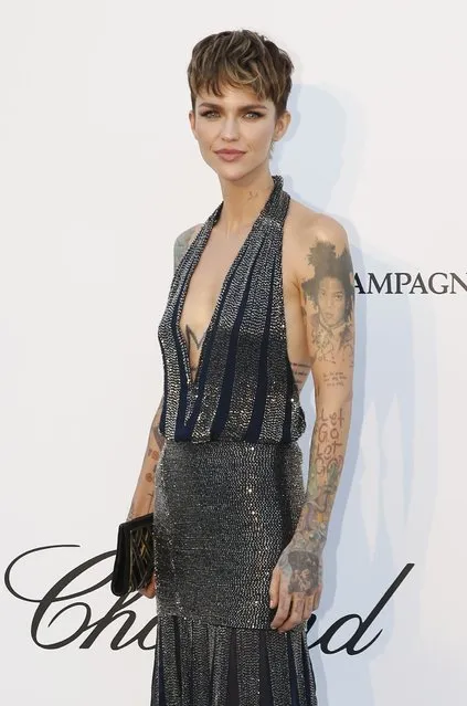 Ruby Rose arrives on May 17, 2018 for the amfAR 25 th Annual Cinema Against AIDS gala at the Hotel du Cap- Eden- Roc in Cap d' Antibes, southern France, during the 71 th Cannes Film Festival. (Photo by Stephane Mahe/Reuters)