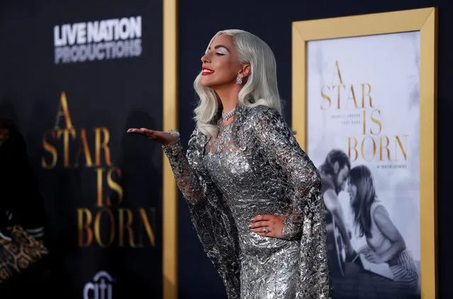 Cast member Lady Gaga arrives for the premiere of the movie “A Star Is Born” in Los Angeles on September 25, 2018. (Photo by Mario Anzuoni/Reuters)