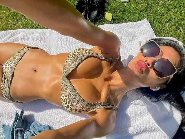 American singer-songwriter Nicole Scherzinger looked amazing as she sunbathed in London during the heatwave early September 2023. (Photo by Instagram)