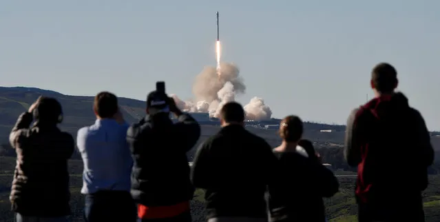 SpaceX Falcon rocket lifts off from Space Launch Complex 4E at Vandenberg Air Force Base, California, U.S., January 14, 2017. (Photo by Gene Blevins/Reuters)