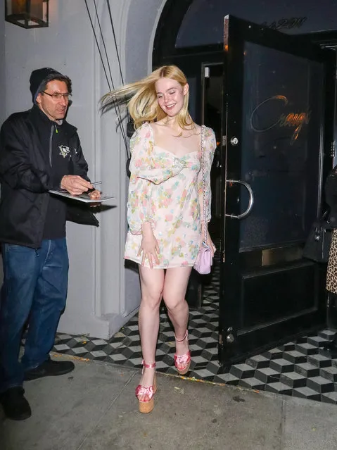 Elle Fanning is seen on April 09, 2019 in Los Angeles, California. (Photo by gotpap/Bauer-Griffin/GC Images)