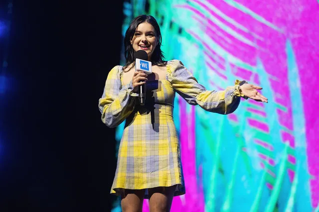 Actress Ariel Winter speaks on stage during WE Day at Tacoma Dome on April 18, 2019 in Tacoma, Washington. (Photo by Mat Hayward/Getty Images)