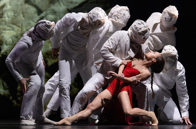 A dress rehearsal for the world premiere of Birmingham Royal Ballet’s Luna at the Hippodrome in Birmingham, UK on October 2, 2024. (Photo by Elliott Franks/The Times)