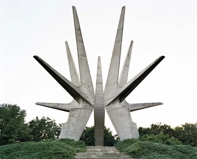 The Kosmaj monument in Serbia is dedicated to soldiers of the Kosmaj Partisan detachment from World War II. (Photo by Jan Kempenaers)