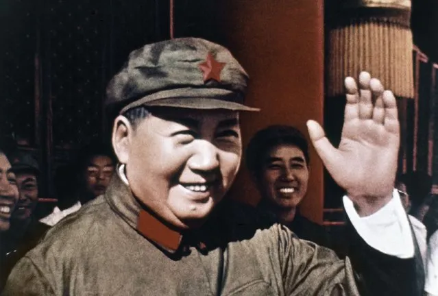 Chinese Communist Party leader Mao Zedong smiles and waves in 1969. Since seizing power amid civil war in 1949, the party has undergone a tumultuous history, but president and party leader Xi Jinping is emphasizing the country’s rise to economic, military and diplomatic over the past four decades since reforms were enacted. (Photo by AP Photo/File)