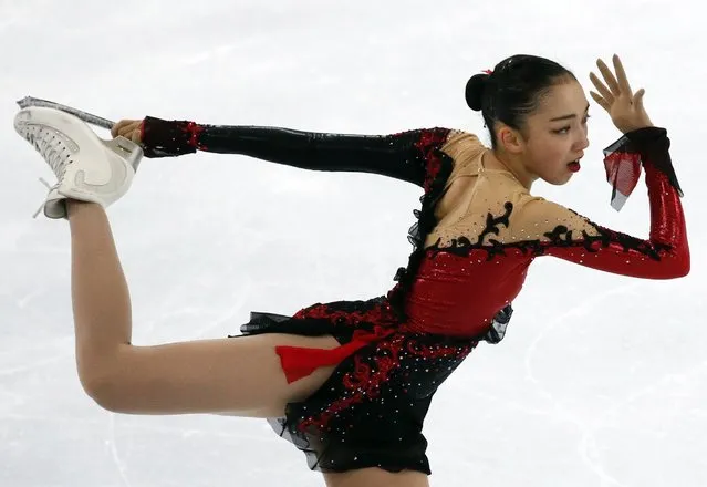 Japan's Rika Hongo performs during the ladies free skating program at the Rostelecom Cup ISU Grand Prix of Figure Skating in Moscow November 15, 2014. (Photo by Grigory Dukor/Reuters)