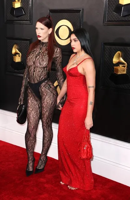 Lola Leon and guest attend the 65th Annual Grammy Awards in Los Angeles, California, U.S., February 5, 2023. (Photo by David Swanson/Reuters)