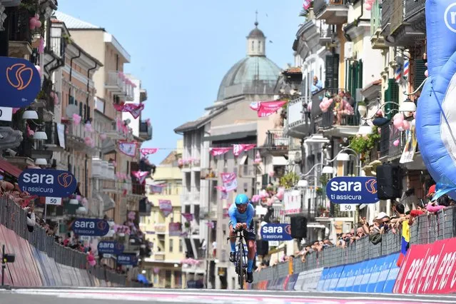 Kometa's Francesco Gavazzi competes during stage 1 of the Giro d'Italia 2023 cycling race, 202 km between Fossacesia Marina to Ortona, Italy on May 6, 2023. (Photo by Jennifer Lorenzini/Reuters)