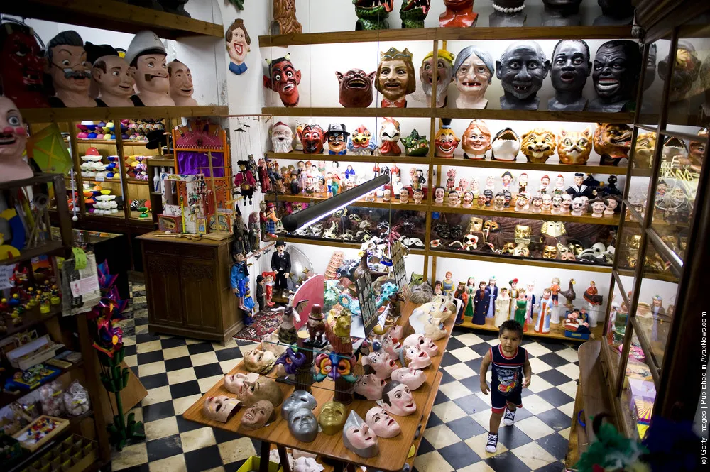 Barcelona Shop Specialises In The Production Of Catalan Festival Masks