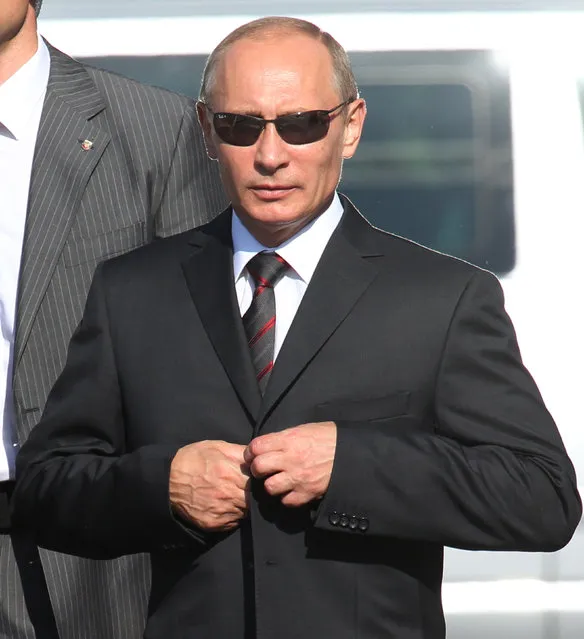 Vladimir Putin is seen during a visit August, 25, 2011 in Smolensk, 380 km. West of Moscow, Russia. (Photo by Sasha Mordovets/Getty Images)