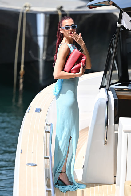 English-Albanian singer Dua Lipa attends the Jacquemus “La Casa” Cruise at Casa Malaparte on June 10, 2024 in Capri, Italy. (Photo by Stephane Cardinale – Corbis/Corbis via Getty Images)