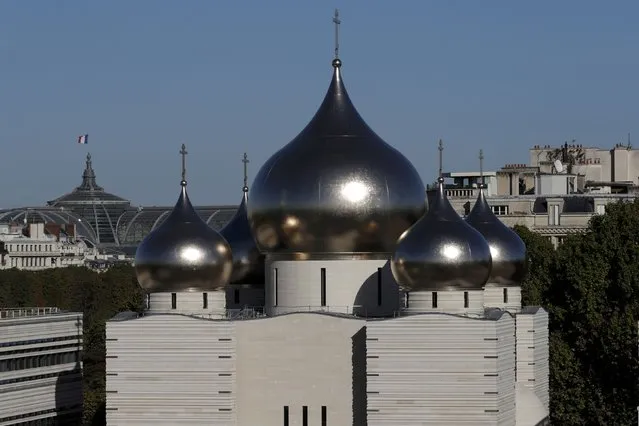 A view shows the Russian Orthodox Cathedral Sainte-Trinite and spiritual centre before its inauguration in Paris, France, October 4, 2016. (Photo by Philippe Wojazer/Reuters)