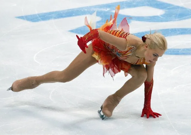 Russia's Anna Pogorilaya performs during the ladies free skating program at the Rostelecom Cup ISU Grand Prix of Figure Skating in Moscow November 15, 2014. (Photo by Grigory Dukor/Reuters)