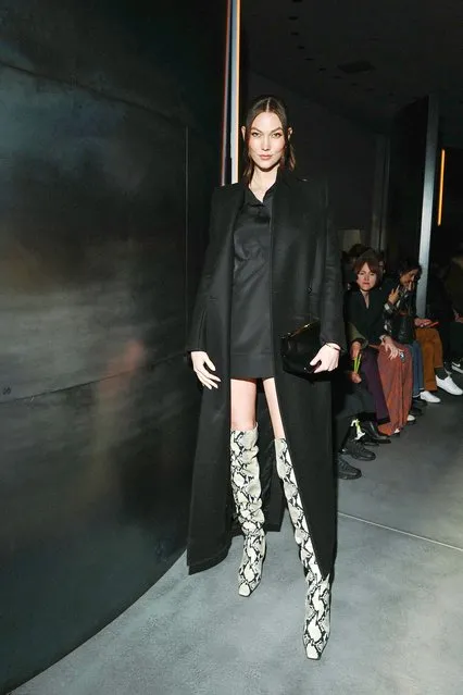 American fashion model Karlie Kloss attends the Khaite show during NYFW in the second decade of February 2023. (Photo by Rommel Demano/BFA.com)