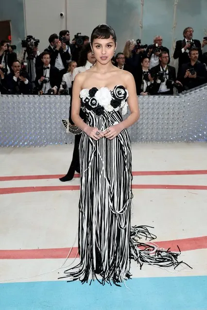 American singer-songwriter Olivia Rodrigo attends The 2023 Met Gala Celebrating “Karl Lagerfeld: A Line Of Beauty” at The Metropolitan Museum of Art on May 01, 2023 in New York City. (Photo by Jamie McCarthy/Getty Images/AFP Photo)