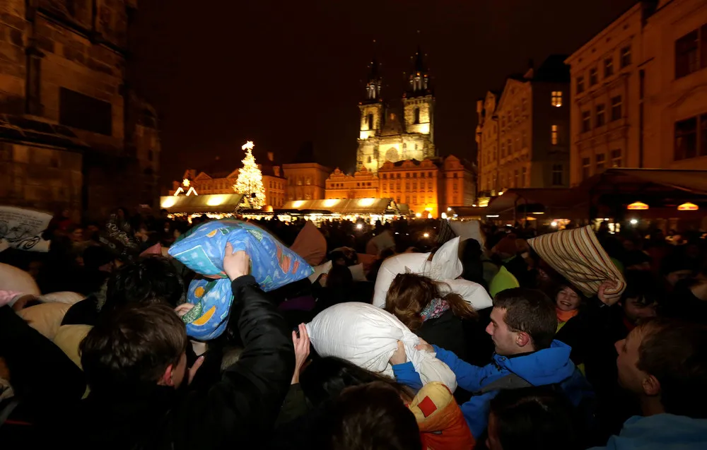 Pillow Fight in Prague